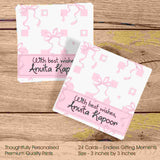 Gift Tags Square - Pretty Bows