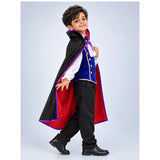 Black & Blue Coat Vampire, Kids Halloween Costume Fancy Dress Up