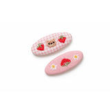 Pink embroidery Strawberry