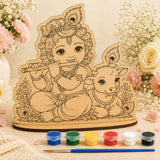 DIY Colouring Wooden Bal Krishna Activity Kit