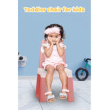 OPlus Learning Chair for Kids - Pastel Pink and White
