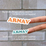 Signature Name Labels - Serenity Shades