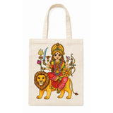DIY Colouring Goddess Durga Tote Bag