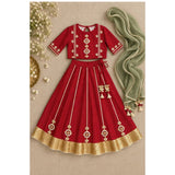 Ruby gota embroidered lehnga