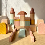 Wooden Building Blocks Toys Set Imagination and Creativity - Small Blocks