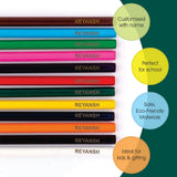 Personalised Name Color Pencils - Pack of 12