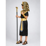 Black & Gold Egyptian Pharaoh Boy, Kids Halloween Costume Fancy Dress Up