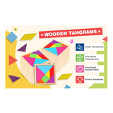 Wooden Tangram Puzzle for Mind Development pattern Educational Toy