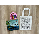 DIY Colouring Underwater World Tote Bag