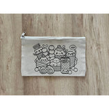 DIY Colouring Yummy Foodland Pouch