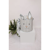 Rabbit Round basket-grey