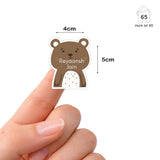 Fancy Shape Sticker - Bubbly Bear