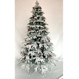 Swen 8 feet Paloma Christmas Tree with Frosting and Cherries