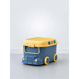 Blue Cartoon Toy Bus-Shaped Kids Mini Toys/Cars Storage Box