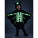 Luminous Ghost Bat cape style Cloak, Kids Halloween Costume Fancy Dress Up