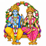 DIY Colouring Wooden Lord Ram and Sita Activity Kit