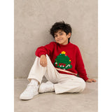 XMAS Tree Star Knitted Winter Cardigan, Christmas Sweater for Kids