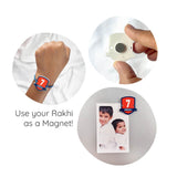 Personalized Name Rakhi for Kids - Jersey Number