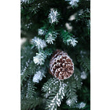 Swen 4 feet Balsam Christmas Tree with Light Frosting and Large Pine Cones