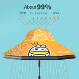 3 Ducklings theme, Unique Mexican Hat Style Kids Umbrella