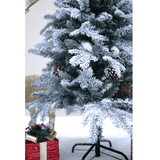 Swen 4 feet Eaton Christmas Tree with Frosting and Pine Cones