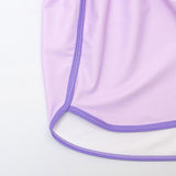 3 pcs Purple ThunderBolt Matching Top,leggings & Jacket style Swimwear set for Pre Teens & Teens