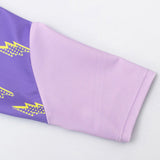 3 pcs Purple ThunderBolt Matching Top,leggings & Jacket style Swimwear set for Pre Teens & Teens