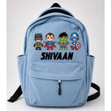 Denim Backpack - Baby Superheroes