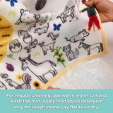 I Spy & I Colour Transport- Fabric Coloring Mat