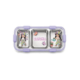 3 Compartment Meal Time Bento Lunch Box - Cute Girl with Butterflies