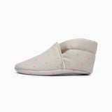 Stars Cotton Baby Shoe - Grey