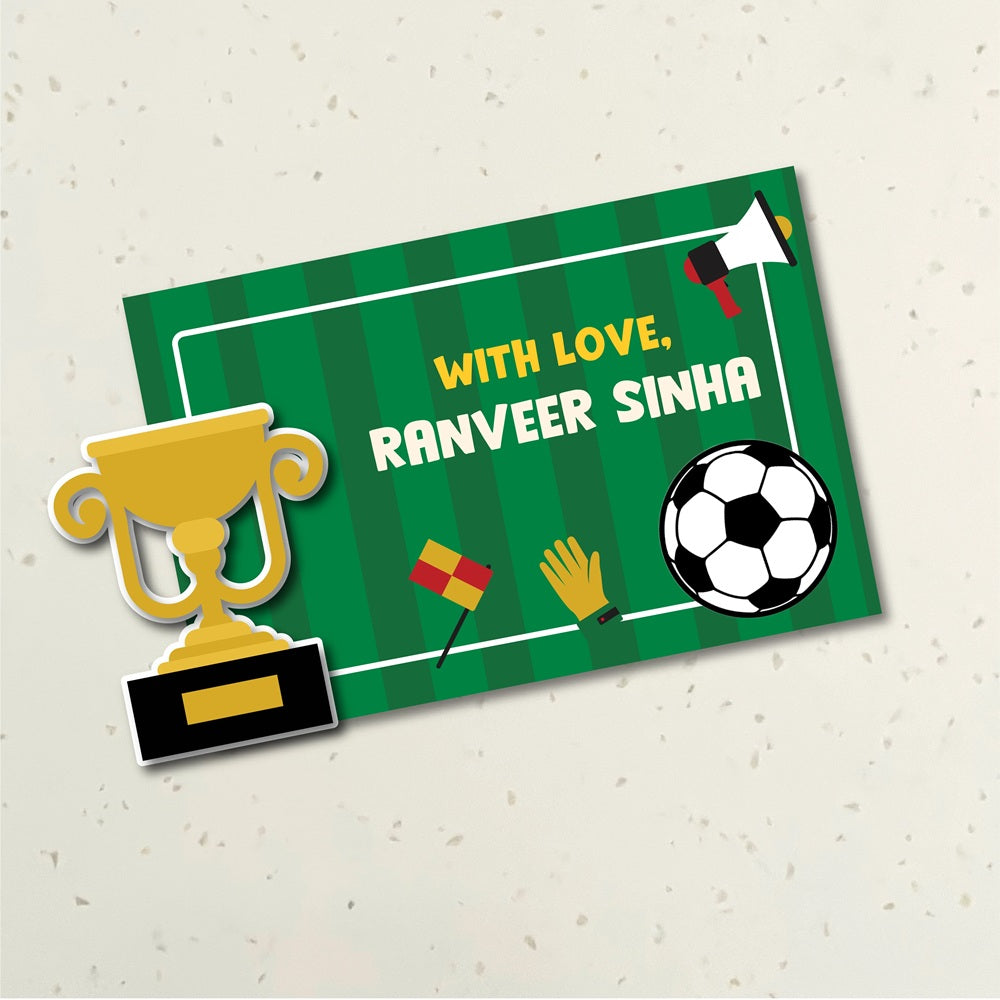 3D Gift Tag - Football