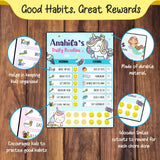Daily Reward Chart Personalised - Unicorn Sparkle