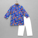 Boys Kurta Set- Midnight Garden