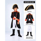 Black & Red Pirate Captain, Kids Halloween Costume Fancy Dress Up