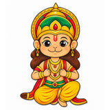 DIY Colouring Wooden Lord Hanuman Activity Kit