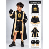 Black & Gold Boxer, Kids Halloween Costume Fancy Dress Up