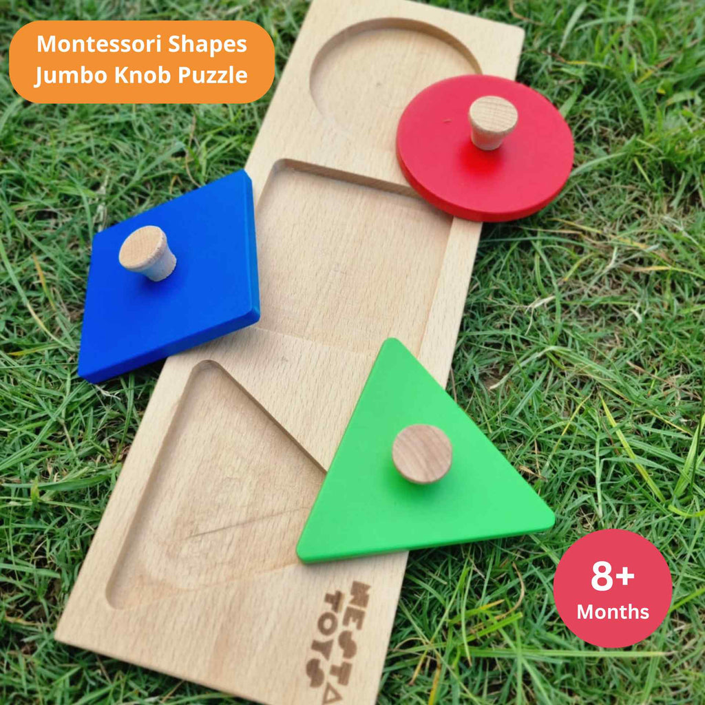 Montessori Early Math Puzzle Combo - Shapes & Circle Seriation