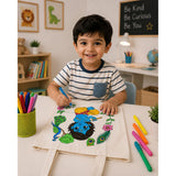 DIY Colouring Lord Krishna Tote Bag