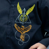 Mischief Managed Embroidered Shirt - Black