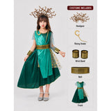 Forest Snake Queen Kids Halloween Costume Dress Up