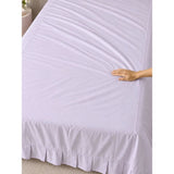 4 pcs Tutu Skirt Dance Rabbit theme, Luxe Embroidered collection of Double Bed Comforter, flat bedsheet, 2 pillow covers entire Bedding Set for King Size Bed.