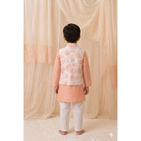 Printed Bundi with kurta set