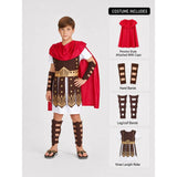 Brown Gladiator, Kids Halloween Costume Fancy Dress Up