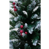 Swen 4 feet NorthLight Flocked Christmas Tree Pinecones and Cherries