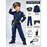 Police Kids Halloween Costume Fancy Dress Up
