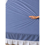 4 pcs Nautical theme, Luxe Embroidered collection of Double Bed Comforter, 1 flat bedsheet, 2 pillow covers entire Bedding Set for King Size Bed.