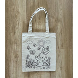 DIY Colouring Bunny Rabbit Tote Bag