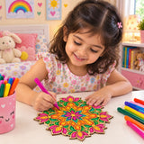 Make your own wooden Festive Rangoli