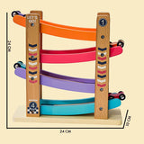 Speedy Wheels Wooden Car Race Toy